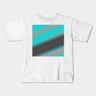 BLUE GREY BLACK ABSTRACT TEXTURE Kids T-Shirt